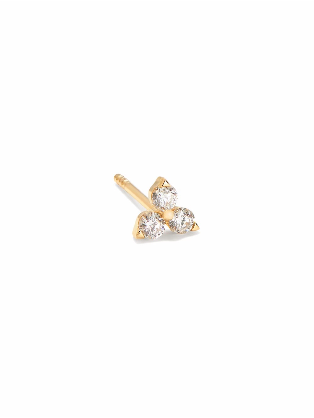 Kendra Scott Liz 14k Yellow Gold Single Stud Earring in White Diamond